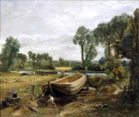 Boat-Building near Flatford Mill 1815