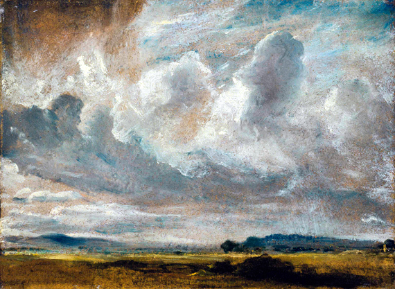 Study of clouds over a landscape