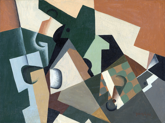 Glass and Checkerboard 1917