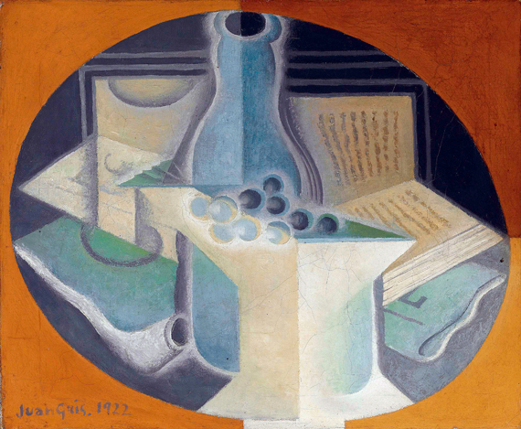 Raisins, carafe et livre 1922
