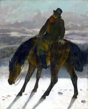 Autoportrait Hunter On Horseback 1864