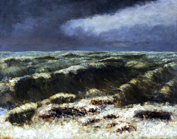 Mar Borrascoso 1850 으로 구스타브 쿠르베, 캔버스에 유화 재현 Mar Borrascoso 1850