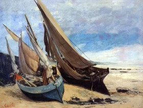 Fishing Boats On the Deauville Beach