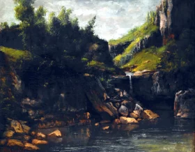 Cascade in a Rocky Landscape