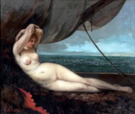 Nude Reclining by the Sea, 1868