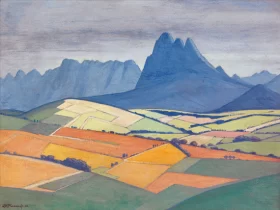 A View in the Stellenbosch Valley, with Simonsberg and the Hottentots Holland Beyond