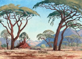Placeholder-PC0469 Bushveld Autumn landscape with Acacia Trees