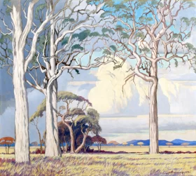 Placeholder-PC0507 Lowveld landscape with Trees and Clouds