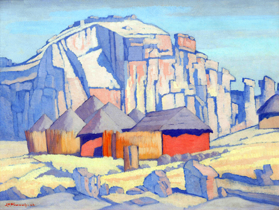 Native Huts, Basutoland