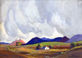 Farmhouse in a Vast Landscape