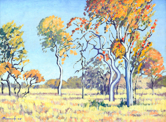 Landscape with Foreground Trees
