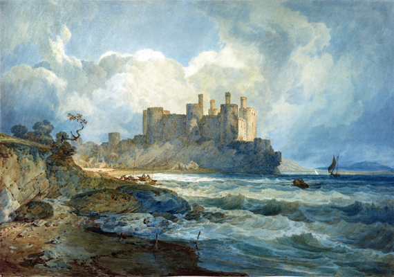 Conway Castle, North Wales 1798 으로, 캔버스에 유화 재현 Conway Castle, North Wales 1798