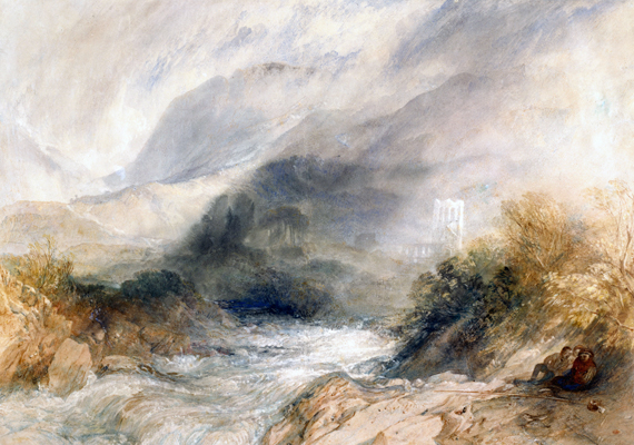 Llanthony Abbey, Monmouthshire 1834 으로, 캔버스에 유화 재현 Llanthony Abbey, Monmouthshire 1834