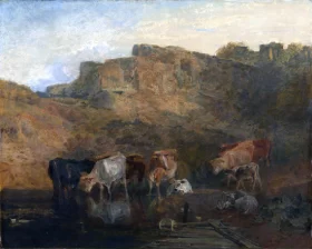 The Quiet Ruin, Cattle in Water; Evening