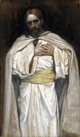 Portrait au manteau bleu Our Lord Jesus Christ