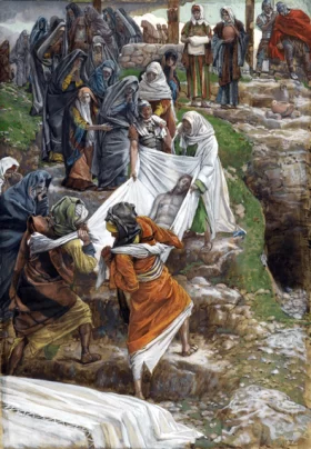 The Body of Jesus Carried to the anointing Stone