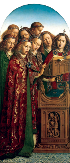 2. The Ghent Altarpiece Singing Angels