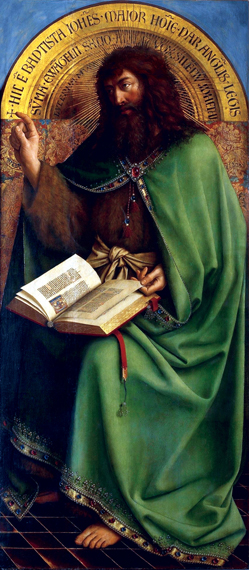 5. The Ghent Altarpiece John the Baptist Enthroned