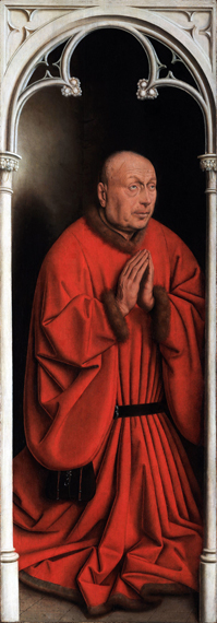 17. The Ghent Altarpiece closed Joos Vijd