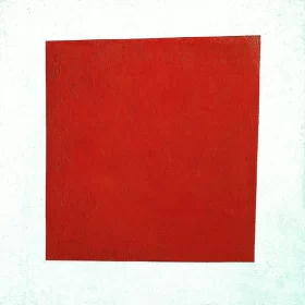 Red Square - Visual Realism of a Peasant Woman in Two Dimensions 1915