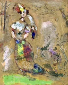 La fille revenant du village