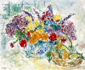 Fruits et fleurs à l'atelier