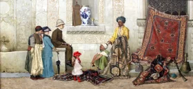 Persian Carpet Dealer On the Street