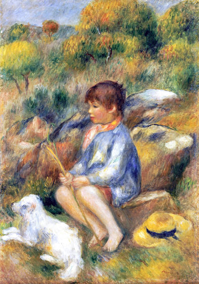 Young Boy by a Brook