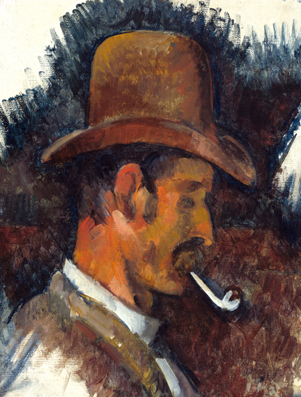 Man with Pipe 으로 폴 세잔, 캔버스에 유화 재현 Man with Pipe