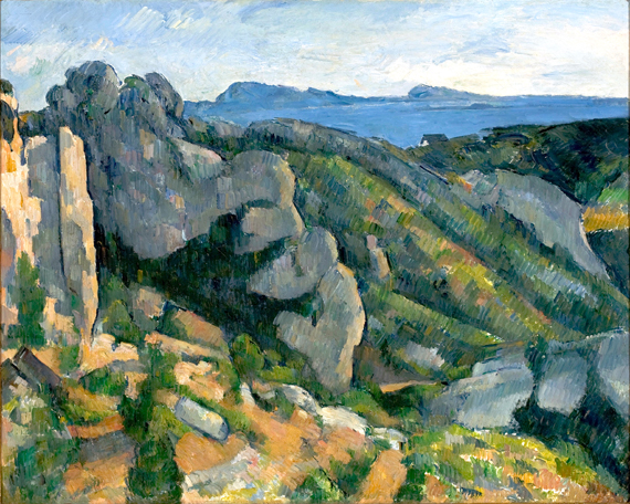 Cliffs in L´estaque 으로 폴 세잔, 캔버스에 유화 재현 Cliffs in L´estaque