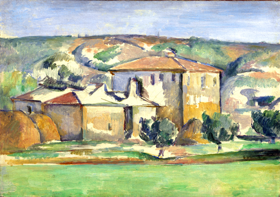Provencal Manor 1885 으로 폴 세잔, 캔버스에 유화 재현 Provencal Manor 1885