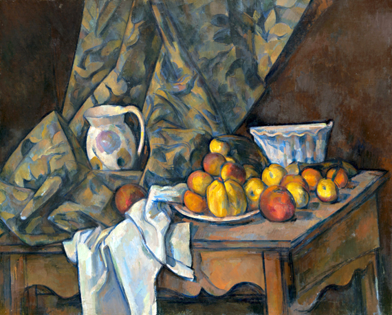 Still Life with Apples and Peaches 1905 으로 폴 세잔, 캔버스에 유화 재현 Still Life with Apples and Peaches 1905
