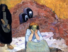 Grape Harvest At Arles (Human Anguish)