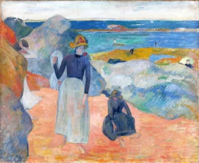 Rocks With Oak Tree 1888 Sur La Plage En Bretagne