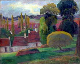 Garden Behind A House A Farm in Brittany, Ca. 1894