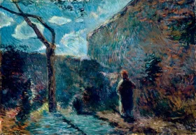 Square Saint-Pierre At Sunset Along the Wall (Nightfall)