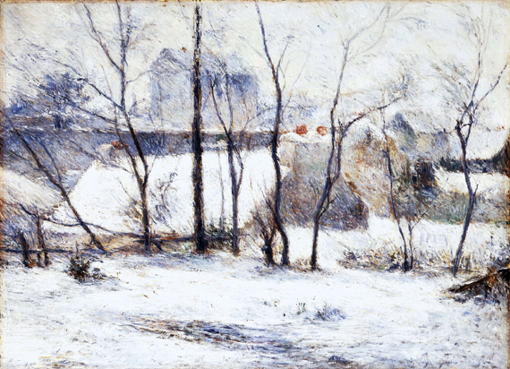 La Neige À Vaugirard Ii (1879) 으로 폴 고갱, 캔버스에 유화 재현 La Neige À Vaugirard Ii (1879)