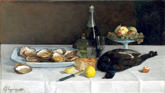 Still Life with Oysters 으로 폴 고갱, 캔버스에 유화 재현 Still Life with Oysters