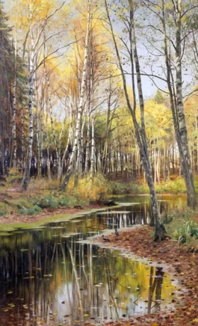 Autumn in the birchwood 1903