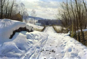 Snowy path in Langseth 1919