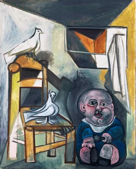 A Child with Pigeons