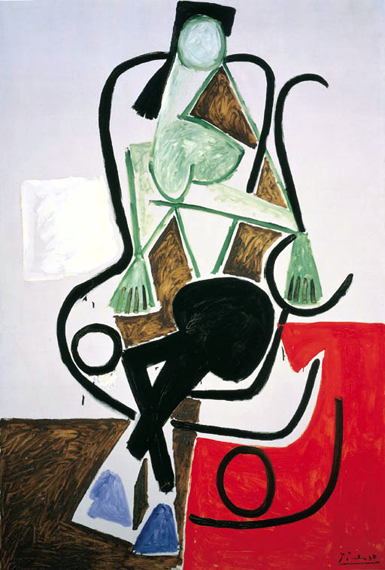 Femme Dans Un Rocking-Chair