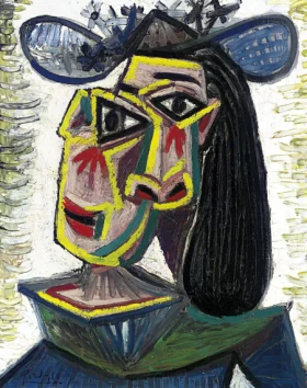 Entrée De Giverny En Hiver, Soleil Couchant Tête De Femme (Dora Maar)