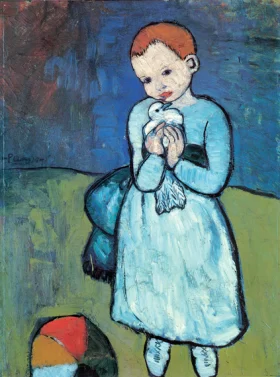 Coup De Vent Child with a Dove
