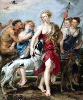 The Funeral of Phocion Diana with Her Nymphs, Departing For the Hunt 1615