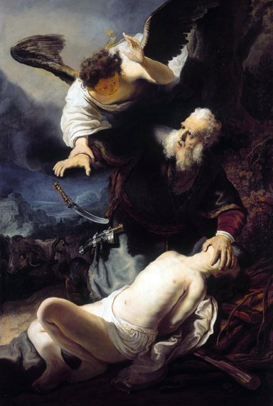 The Sacrifice of Isaac 1636 으로 렘브란트, 캔버스에 유화 재현 The Sacrifice of Isaac 1636