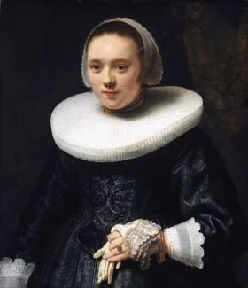Lady with Gloves