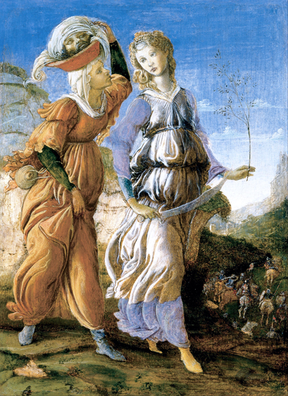 Judith with the Head of Holofernes 으로 산드로 보티첼리, 캔버스에 유화 재현 Judith with the Head of Holofernes