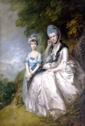 Hester, Countess of Sussex, and Her Daughter, Lady Barbara Yelverton 1771