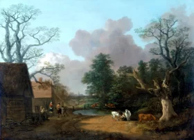Landscape with Milkmaid